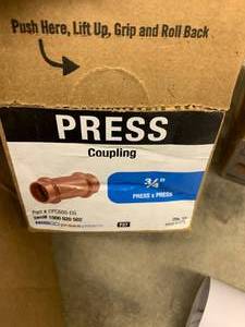 lot 82 image: COPPER COUPLINGS