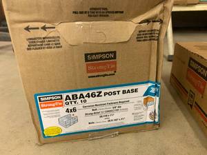 lot 104 image: SIMPSON ABA46Z POST BASE