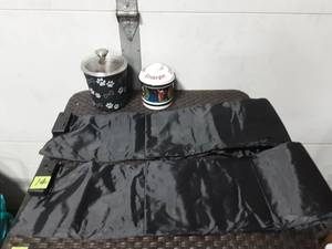 lot 14 image: Pet Related Treat Canisters, 2-Potty Mats(Alert Beeps When Stepped On)