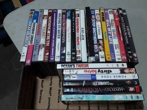 lot 36 image: Box With 27 DVDs