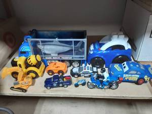 lot 50 image: Lot Of Toy Cars & Very Cool Shark Rescue Truck