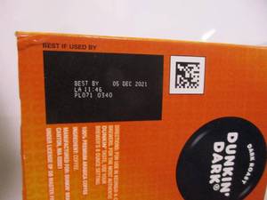 lot 14 image: Dunkin Dark K-Cups