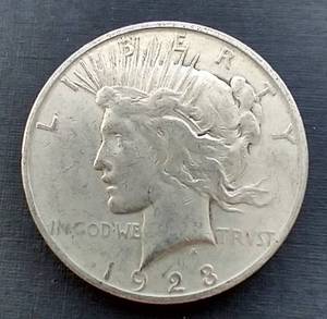 lot 170 image: 1923-S Peace Dollar