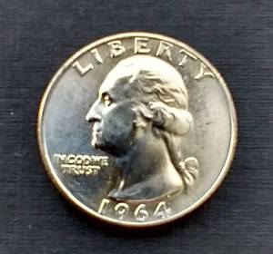 lot 172 image: 1964 Silver Quarter