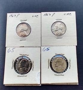 lot 181 image: 4 Uncirculated Jefferson Nickels
