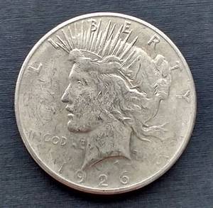 lot 210 image: 1926-S Peace Dollar