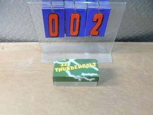 Brick of 500 Thunderbolt .22 ammo. New in box. As shown.