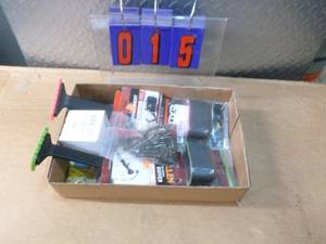 Flat of archery supplies, bullet points & assorted misc. As shown.