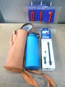 Safe dehumidifer & water jug. As shown.