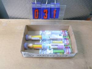 Flat of easter pez dispensers. As shown.