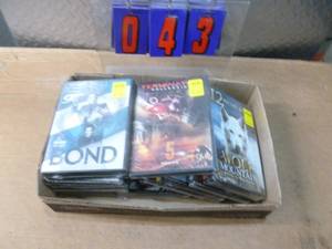 Flat of 14 new assorted theme dvds. As shown.