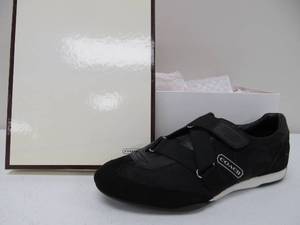 lot 20 image: Brand New COACH Kyra Sneakers - Black - Womens Size 7.5
