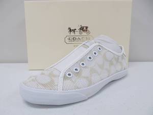 lot 21 image: Brand New COACH Bev Sneakers - White - Womens Size 9