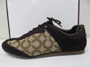 lot 22 image: Brand New COACH Kelbie Sneakers - KhakiBrown - Womens Size 8.5