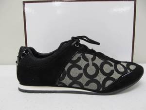 lot 24 image: Brand New COACH Kelbie Sneakers - Black - Womens Size 8