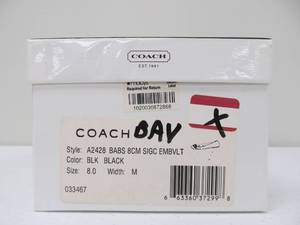 lot 25 image: Brand New COACH Babs Flats - BlackLeopard - Womens Size 8