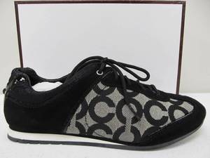 lot 35 image: Brand New COACH Kelbie Sneakers - Black - Womens Size 7.5