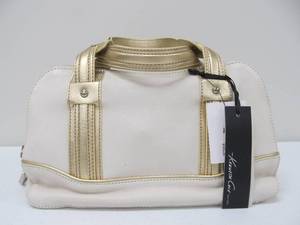 lot 41 image: Brand New KENNETH COLE Leather Purse - GoldWhite