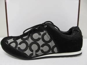 lot 44 image: Brand New COACH Kelbie Sneakers - Black - Womens Size 7.5