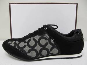 lot 46 image: Brand New COACH Kelbie Sneakers - Black - Womens Size 7