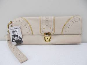 lot 65 image: Brand New BETSY JOHNSON Clutch - Ivory
