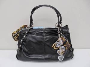 lot 68 image: Brand New KATHY VAN ZEELAND Purse Set - Black w Animal Print