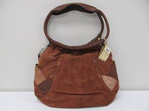 lot 69 image: Brand New LUCKY BRAND Leather Satchel - Brown
