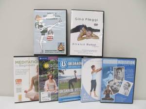 lot 97 image: Lot of Meditation, Stretch, & Exercise DVDs