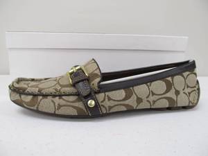 lot 164 image: Brand New COACH Saidey Loafers - KhakiBrown - Womens Size 8.5