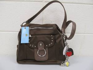 lot 4 image: Brand New KATHY VAN ZEELAND Satchel - Cocoa