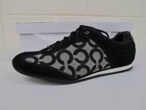 lot 14 image: Brand New COACH Kelbie Sneakers - Black - Womens Size 8