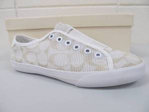 lot 18 image: Brand New COACH Bev Sneakers - White - Womens Size 6.5