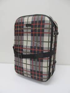 lot 113 image: Brand New JANE & BERRY 20 Expandable Upright Rolling Luggage - Plaid