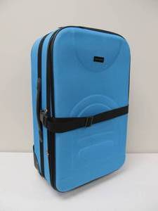 lot 114 image: Brand New JANE & BERRY 24 Expandable Upright Rolling Luggage - Blue