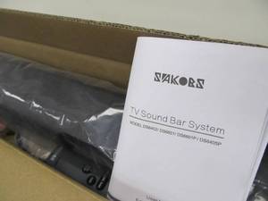 lot 128 image: Brand New in Box SAKOBS TV Sound Bar System w Remote