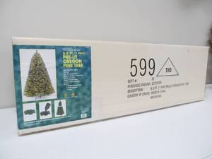 lot 135 image: Brand New 6.5  Pre-Lit Oregon Pine Tree 