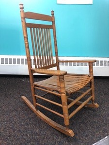 lot 172 image: Large Oak Rocking Chair