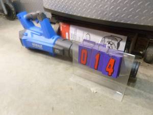 Kobalt 24 volt brushless blower. Tool only. Appears lightly used. As shown.