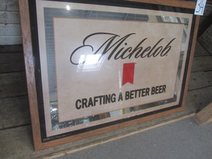 lot 34 image: Michelob Mirror