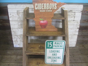 lot 36 image: Tin Signs Cider Boys, Parking