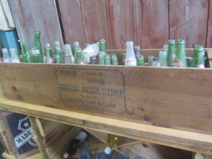 lot 50 image: Antique Vacuum Crate, Soda Bottles