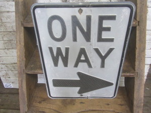 lot 68 image: One Way Sign