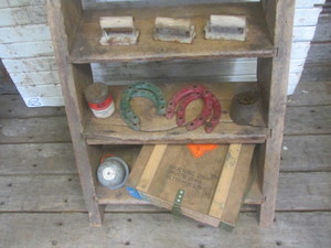 lot 70 image: Cold War Ammo Box, Horse Shoes