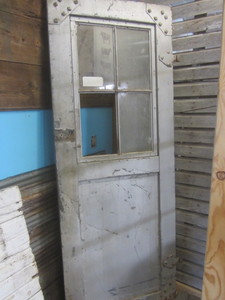 lot 96 image: Industrial Salvage Steel Door