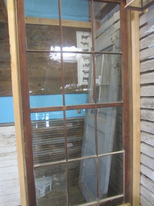 lot 100 image: Antique Schoolhouse Storm Window
