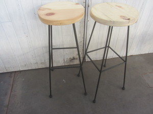 lot 132 image: Custom Made Stools