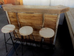 lot 150 image: One of A Kind Custom Bar & Stools