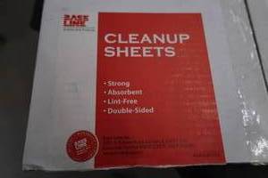 lot 17 image: CLEANUP SHEETS