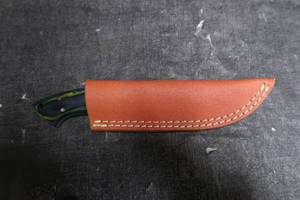 lot 55 image: DAMASCUS STEEL KNIFE