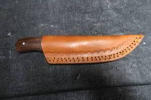 lot 57 image: DAMASCUS STEEL KNIFE